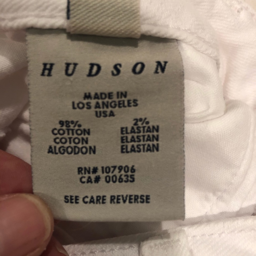White Hudson Jeans size 28 - Picture 3 of 6